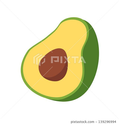 cut avocado with seed, cutted avocado fruit cut avocado with seed, cutted avocado fruit 139296994