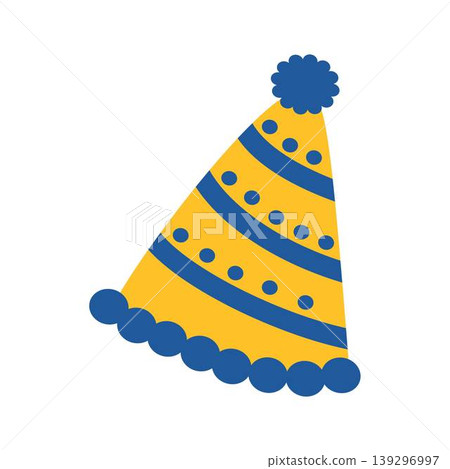 striped party hat yellow birthday striped party hat yellow birthday 139296997