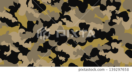 Camouflage seamless pattern texture background material 139297658