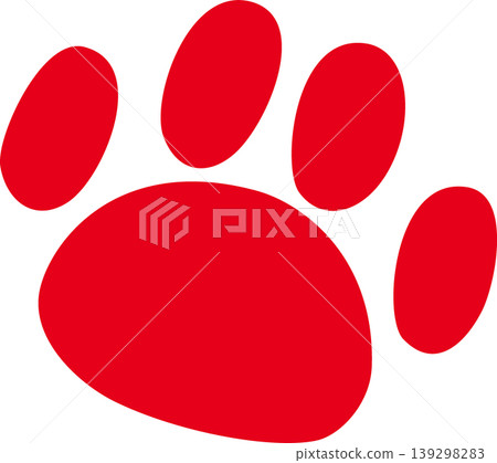 Red dog footprints Red dog footprints 139298283