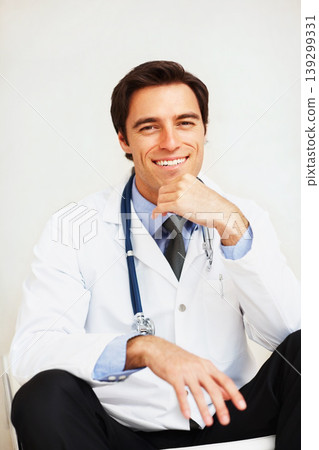 Relax portrait, medical and happy man, doctor or surgeon for cardiology support, health services or healthcare commitment. Hospital, medic pride and clinic cardiologist trust, smile and confidence Relax portrait, medical and happy man, doctor or surgeon for cardiology support, health services or healthcare commitment. Hospital, medic pride and clinic cardiologist trust, smile and confidence 139299331