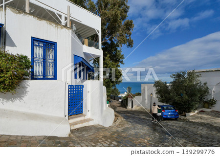 Landscape of Sidi Bou Said, Tunis, Tunisia Landscape of Sidi Bou Said, Tunis, Tunisia 139299776