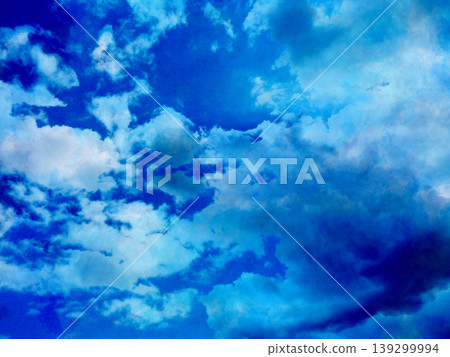 Sky, clouds, blue sky, landscape, sunny, blue, Japan, clear weather, blue, copy space, background, city, Sky, clouds, blue sky, landscape, sunny, blue, Japan, clear weather, blue, copy space, background, city, 139299994