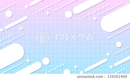Neon, dreamy, light blue and pink gradient with a thin grid check pattern and a Memphis background, 16:9 landscape aspect ratio. Neon, dreamy, light blue and pink gradient with a thin grid check pattern and a Memphis background, 16:9 landscape aspect ratio. 139301409