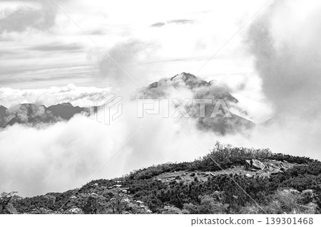 Climbing Mt. Senjōgatake in the Southern Alps: Mt. Kai-Komagatake as seen from Mt. Kosenjōgatake (for newspapers and magazines) Climbing Mt. Senjōgatake in the Southern Alps: Mt. Kai-Komagatake as seen from Mt. Kosenjōgatake (for newspapers and magazines) 139301468