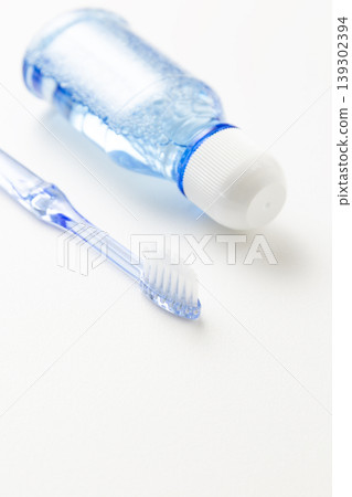 Dental care products on a white background Dental care products on a white background 139302394