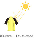 Illustration of a short-sleeved rash guard 139302628