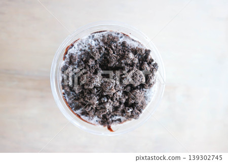 iced chocolate or iced cocoa or milkshake , chocolate cookies milkshake 139302745
