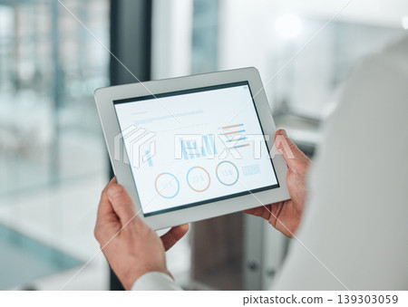 Tablet screen statistics, hands or business person reading, accounting or review trading graph, stock exchange or data analysis. Feedback stats, economy or trader research crypto investment analytics Tablet screen statistics, hands or business person reading, accounting or review trading graph, stock exchange or data analysis. Feedback stats, economy or trader research crypto investment analytics 139303059
