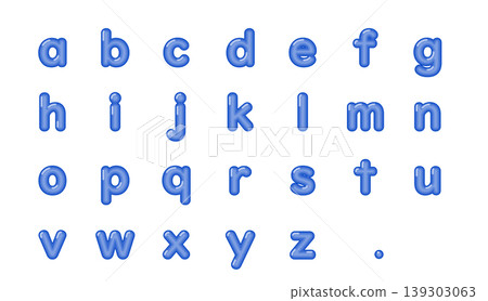 藍色霓虹風格英文字體(發光字母 a-z) 藍色霓虹風格英文字體(發光字母 a-z) 139303063