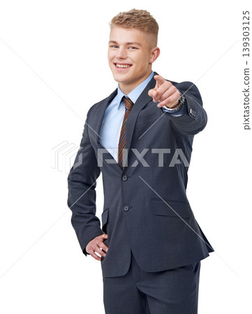 Portrait, business or happy man pointing to you in studio for choice, recruitment decision or corporate offer on white background. Vote, hiring emoji and HR promotion, winner or invitation to join us Portrait, business or happy man pointing to you in studio for choice, recruitment decision or corporate offer on white background. Vote, hiring emoji and HR promotion, winner or invitation to join us 139303125