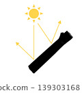 An illustration of black arm covers protecting against ultraviolet rays. 139303168