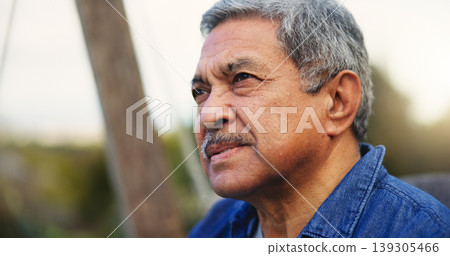 Elderly, man or thinking outdoor for memory, lonely or retirement with alzheimer on bench. Senior, person and nostalgia, thoughtful and peace in nature or park with wonder, depressed or remember life Elderly, man or thinking outdoor for memory, lonely or retirement with alzheimer on bench. Senior, person and nostalgia, thoughtful and peace in nature or park with wonder, depressed or remember life 139305466