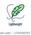 Fabric Features Icon Set Showing Lightweight Fabric Concept 139308397