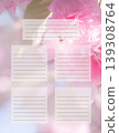 Schedule template journal page with sakura bloom, printable To Do List, organizer or planner. 139308764