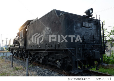 保存在新里站前的8620型蒸汽機車 139309071