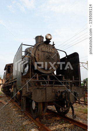 The 8620-type steam locomotive preserved at Niisato Station The 8620-type steam locomotive preserved at Niisato Station 139309114
