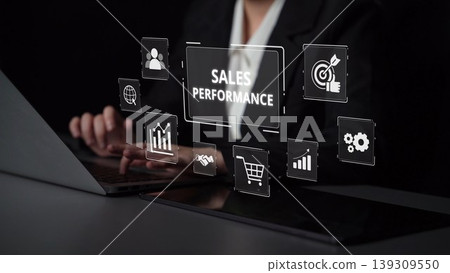 Sales Performance Dashboard with Sales Metrics, Targets, and Conversion Muxer Sales Performance Dashboard with Sales Metrics, Targets, and Conversion Muxer 139309550