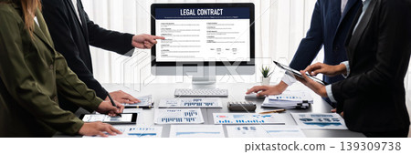 Analyst team utilizing BI Fintech to analyze financial report. Prodigy Analyst team utilizing BI Fintech to analyze financial report. Prodigy 139309738