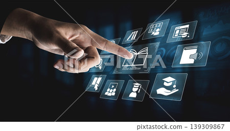 Online education and digital learning platform concept Parse Online education and digital learning platform concept Parse 139309867