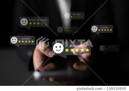 Customer satisfaction rating feedback stars Parse 139310930