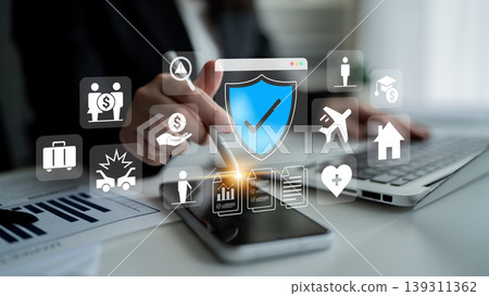 Insurance service digital interface concept Parse Insurance service digital interface concept Parse 139311362
