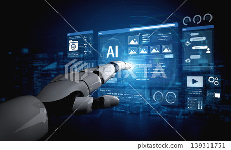 AI generation dashboard for prompts analytics monitoring and workflow control. Corpus 139311751