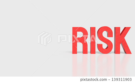 Risk Management Warning Concept 3d render. 139311903