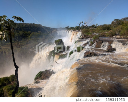 A close-up of Devil's Throat Falls in Iguazu National Park and Reserve in Argentina in June 139311953
