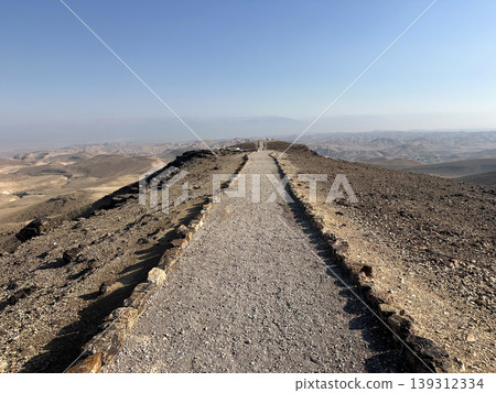 Promenade in the mountains of the Judean Desert 139312334