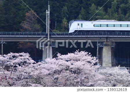 清晨,一列E353系列列車行駛在中央東線上,下方盛開的櫻花為其送行。 (攝於2026年4月11日) 清晨,一列E353系列列車行駛在中央東線上,下方盛開的櫻花為其送行。 (攝於2026年4月11日) 139312619