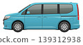 Illustration of a car seen from the side (M minivan) 139312938