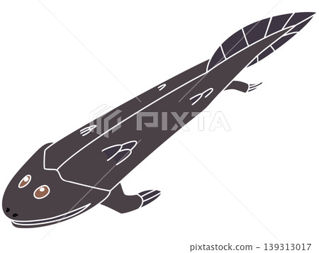 提克塔利克魚的普普藝術風格插圖 提克塔利克魚的普普藝術風格插圖 139313017