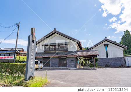 Front view of the Iga Pottery Traditional Industry Hall in early summer, Iga City, Mie Prefecture. 139313204