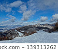 Scenery from the snowy mountain ski resort 139313262