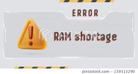 RAM shortage error banner RAM shortage error banner 139313290