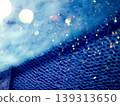 A fantastically shimmering blue light bokeh and an abstract, sparkling background. 139313650