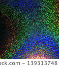 An abstract background with fantastically shimmering rainbow-colored holograms and flowing particles of light. 139313748