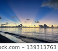The mystical sky at magic hour, viewed from the sandy beach of Hateruma Island. 139313763