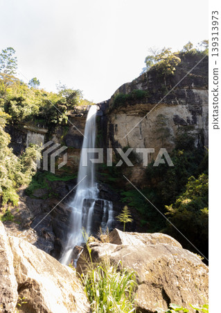 Ramboda Falls long exposure photograph Ramboda Falls long exposure photograph 139313973