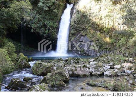 Joren Falls in Izu, selected as one of Japan's Top 100 Waterfalls, and Columnar Jointing 2 Joren Falls in Izu, selected as one of Japan's Top 100 Waterfalls, and Columnar Jointing 2 139314330
