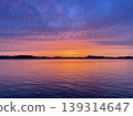 Vibrant sunsets and magic hour viewed from Teshima, an island in the Seto Inland Sea. 139314647
