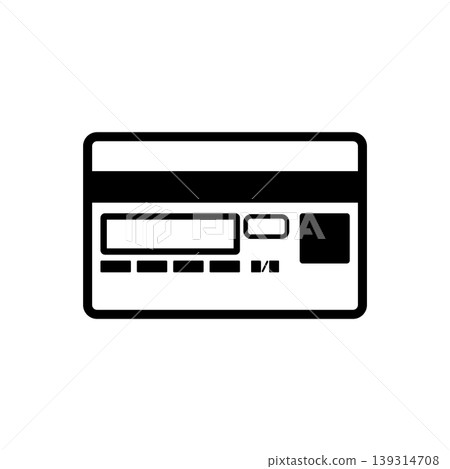 信用卡圖示 - 簡潔易用的支付設計(磁條) 信用卡圖示 - 簡潔易用的支付設計(磁條) 139314708