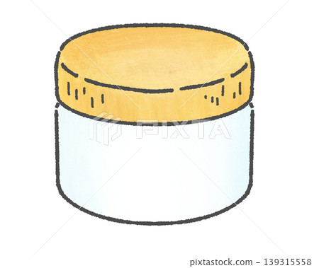 A cream jar containing ointment A cream jar containing ointment 139315558