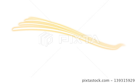 A transparent background with flowing yellow light lines. A transparent background with flowing yellow light lines. 139315929