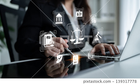 Digital law and legal technology system concept Parse Digital law and legal technology system concept Parse 139317778