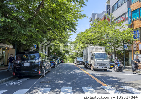 Urban landscape of Kawasaki City, Kanagawa Prefecture: Tree-lined streets around Saginuma Station Urban landscape of Kawasaki City, Kanagawa Prefecture: Tree-lined streets around Saginuma Station 139317844