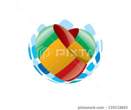 Patriotic heart wrapped in Malian flag illustration Patriotic heart wrapped in Malian flag illustration 139318665