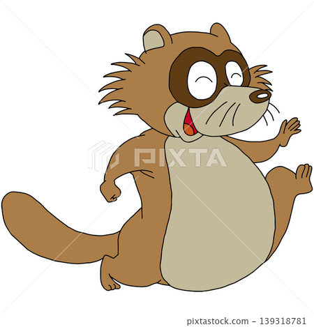 A fun animal illustration ☆ Raccoon 139318781