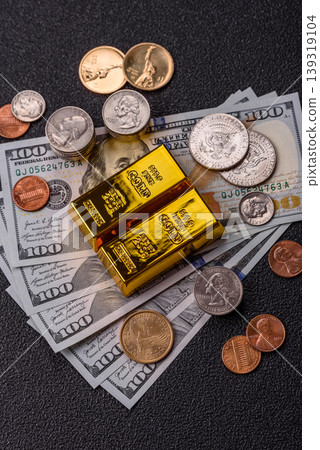 Gold bars or ingots as a tool for balance, financial investment, and savings. Gold bars Gold bars or ingots as a tool for balance, financial investment, and savings. Gold bars 139319104